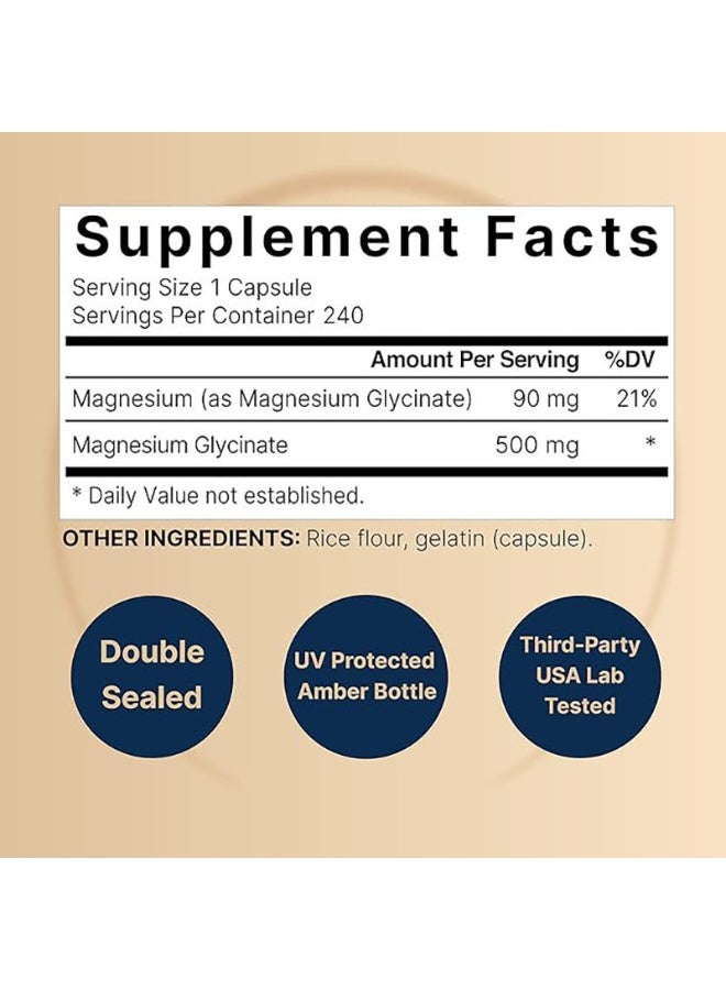Naturebell Complex Magnesium Capsules | 500mg High-Energy Formula, 10 Active Magnesium Formulations, 300 Capsules - Image 3